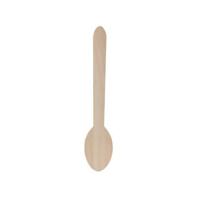 Loretta 50-Piece Wooden Disposable Spoon Set 16.5Cm