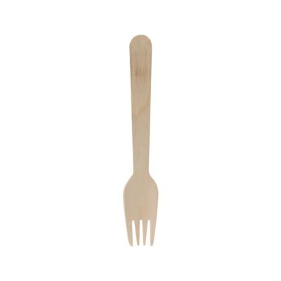 Loretta 50-Piece Wooden Disposable Fork Set 16.5Cm