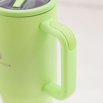 Alpine Aqua Quencher Stainless Steel Vacuum Insulated Tumbler with Lid and Straw Green 1200ml