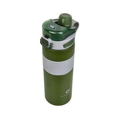 Alpine Aqua Water Bottle Stainless Steel Vacuum Insulated Green 800ml