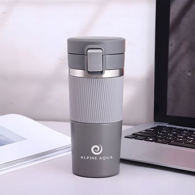 Alpine Aqua Travel Tumbler Stainless Steel Vacuum Insulated with Lid Grey 510ml