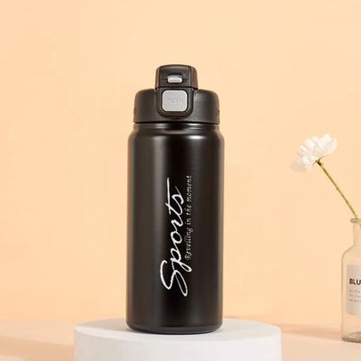 Alpine Aqua Water Bottle Stainless Steel Vacuum Insulated Black 800ml