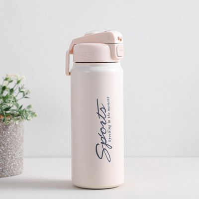 Alpine Aqua Stainless Steel Vacuum Insulated Water Bottle - Beige - 800 ml