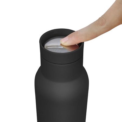 Alpine Aqua Water Bottle Stainless Steel Vacuum Insulated Black 500ml