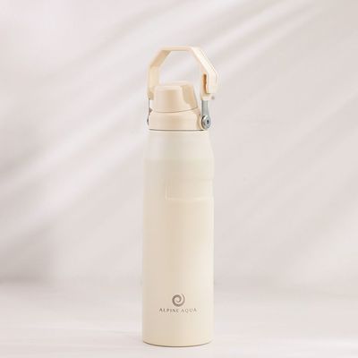 Alpine Aqua Water Bottle Stainless Steel Vacuum Insulated Beige 1000ml