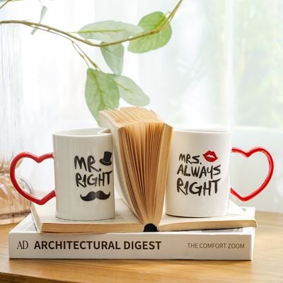 Danube Essential 2-Piece New Bone China Mug Set 8x0x9.2CM 260ml