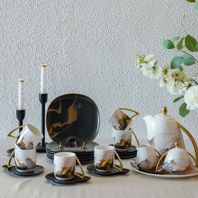 Majestic 24-Piece Porcelain Tea Set