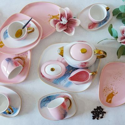 Majestic 24-Piece Porcelain Tea Set