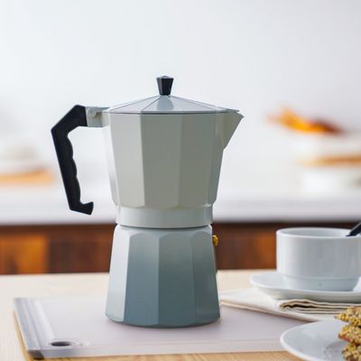 Java Coffee Maker - White/Grey - 6 Cups - 300 Ml 