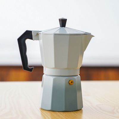 Java Coffee Maker - White/Grey - 6 Cups - 300 Ml 