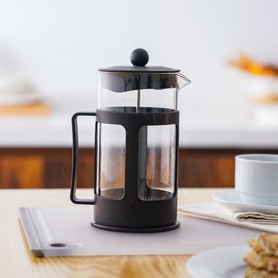 Java Heat Resistant Borosilicate Glass Tea Pot - Black - 600 Ml