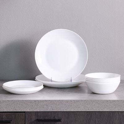 Aria 12-Piece Dinner Opal Dinner Set 