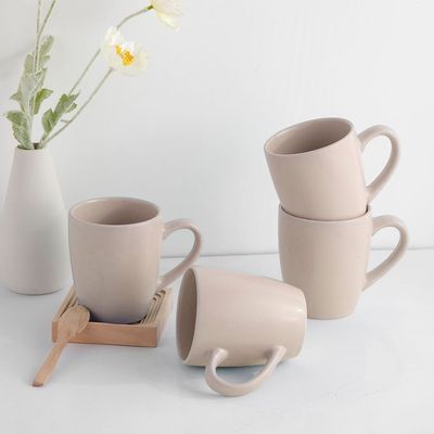 Apollo 4-Piece Mug Set Light 350ml  Brown