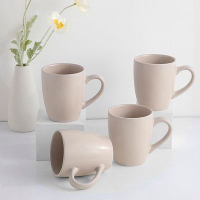 Apollo 4-Piece Mug Set Light 350ml  Brown