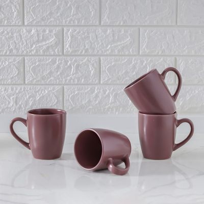 Apollo 4-Piece Mug Set 350ml  Brown 