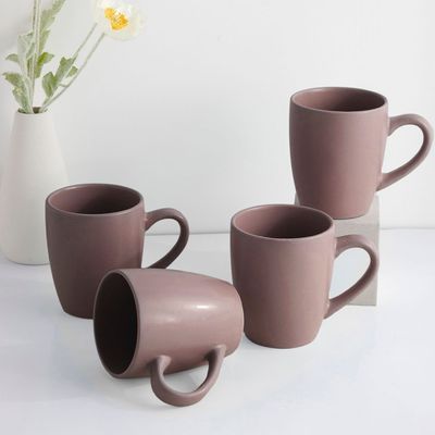 Apollo 4-Piece Mug Set 350ml  Brown 