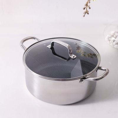 Chef's Delight Celina Pro Stainless Steel Casserole with Lid 22x10cm