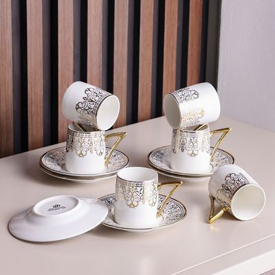 Majestic Classic 12-Piece New Bone China Coffee Cup Set 90Ml-Serve 6