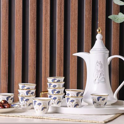 Majestic Ginkgo 12-Piece New Bone China Cawa Cup Set 80Ml -Serve 12