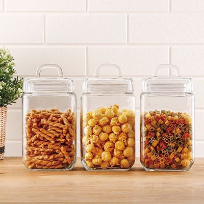 Cambria 3-Piece Storage Jar,1700ml