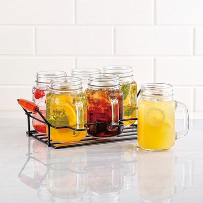 Danube Essential 7-Piece Drinking Mug Caddy 6x470ml