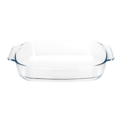 Chef's Delight Rectangular Glass Bakeware With Handle 2000 Ml