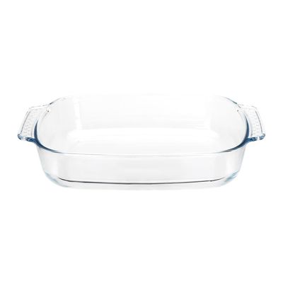 Chef's Delight Rectangular Glass Bakeware With Handle 2600 Ml