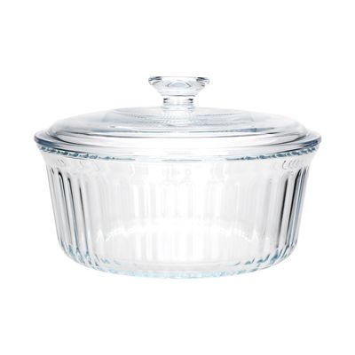 Chef's Delight Round Glass Casserole With Lid 1600 Ml