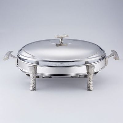 Pristine Stainless Steel Oval Food Warmer Silver 3000ml 49X26.5X15.5CM