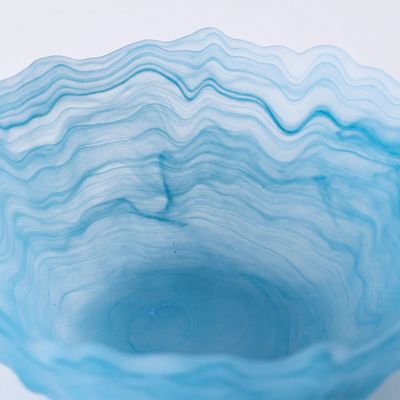 Youthful Bite Glass Bowl - Blue - 15x15x7 cm