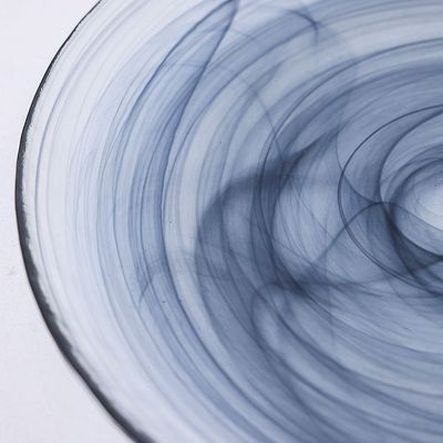 Youthful Bite Glass Plate - Black - 32x32x2 cm