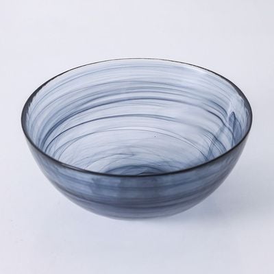 Youthful Bite Glass Bowl - Black - 25x25x10 cm