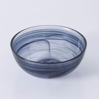 Youthful Bite Glass Bowl Black 18X18X6.8Cm