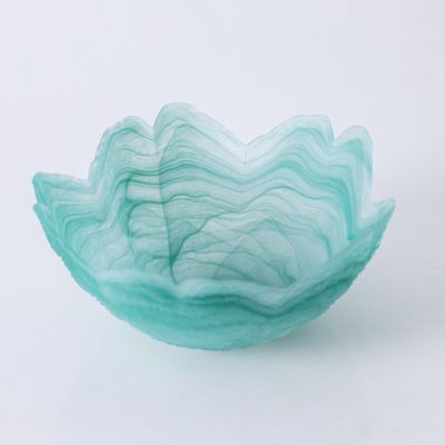 Youthful Bite Glass Bowl - Green - 24.2x24.2x11.3 cm