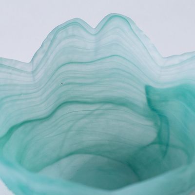 Youthful Bite Glass Bowl Green 15X15X6.5Cm