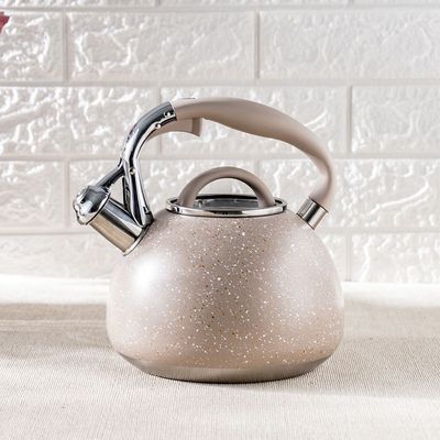 Chef's Delight Stainless Steel Whistling Kettle 2.8L Beige