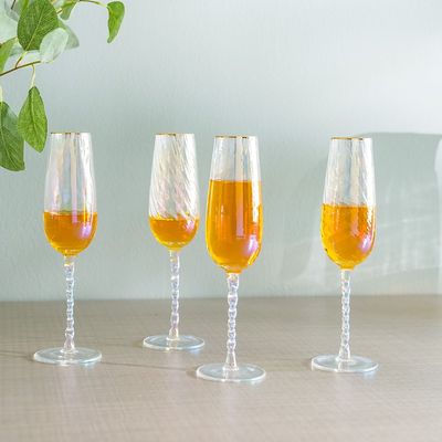 Youthfulbite 4-Piece Flute Glass Set 270Ml