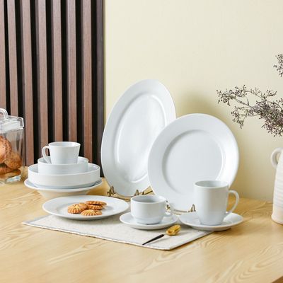 Horeca Porcelain Dinner Plate - White - 27 CM