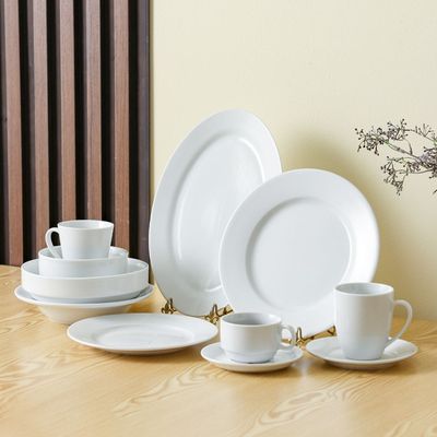 Horeca Porcelain Side Plate - White - 23 CM