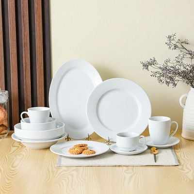 Horeca Porcelain Side Plate - White - 23 CM