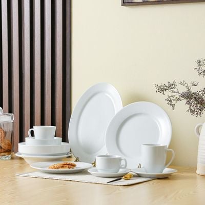 Horeca Porcelain Side Plate - White - 23 CM