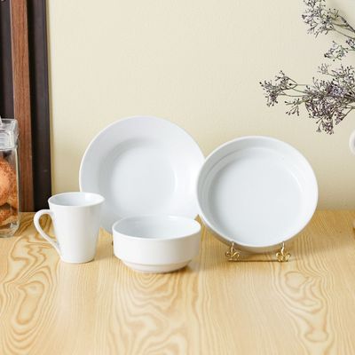 Horeca Porcelain Soup Plate - White - 22 CM