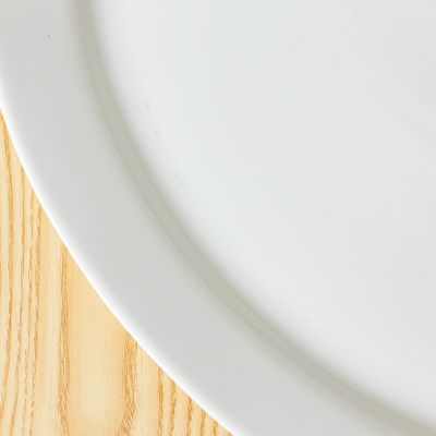 Horeca Porcelain Oval Plate - White - 36 CM