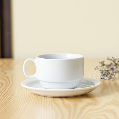 Horeca Porcelain Cup & Saucer - White - 230 ML