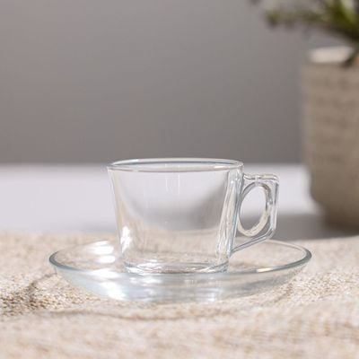 Pasabahce Vela Cup & Saucer 80Cc 12Pc St