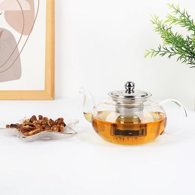 Chef's Delight Borosilicate Glass Tea Pot - 600Ml