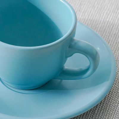 Apollo 8-Piece Stoneware Coffee Cup & Saucer 90ml 