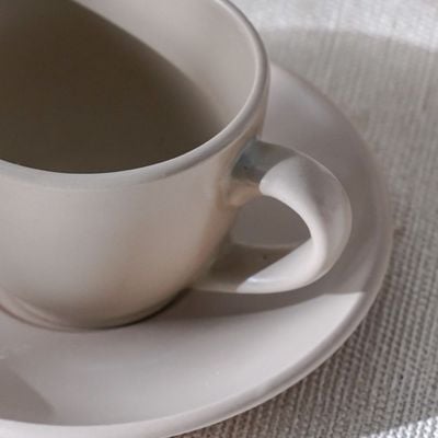 Apollo 8-Piece Stoneware Coffee Cup & Saucer 90ml 