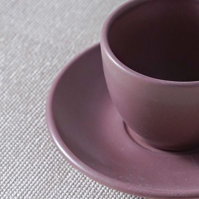 Apollo 8-Piece Stoneware Coffee Cup & Saucer 90ml 