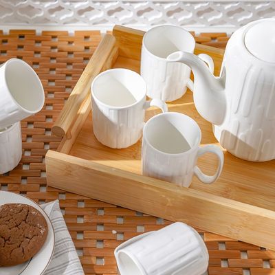 Princess 8-Pc Tea Set - White - 33x24.8x20.5